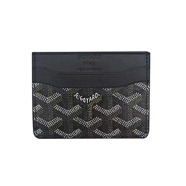 Goyard Card Holder Chevron Print