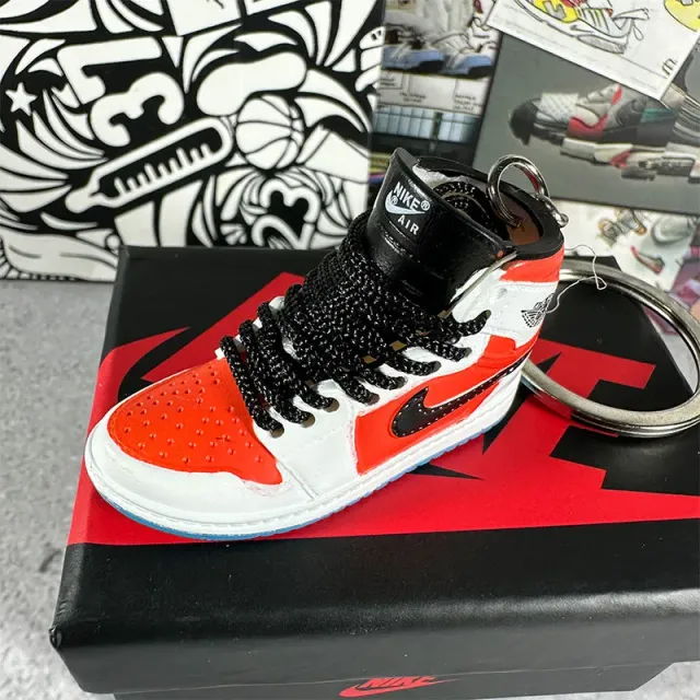 100. white, orange and black toes + box