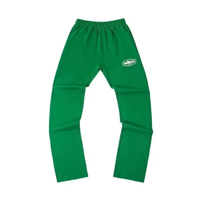 Track Pants Solid Green