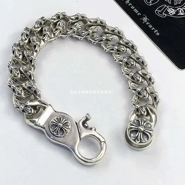 Chrome Hearts Cross Link Bracelet Signature Cross Motif