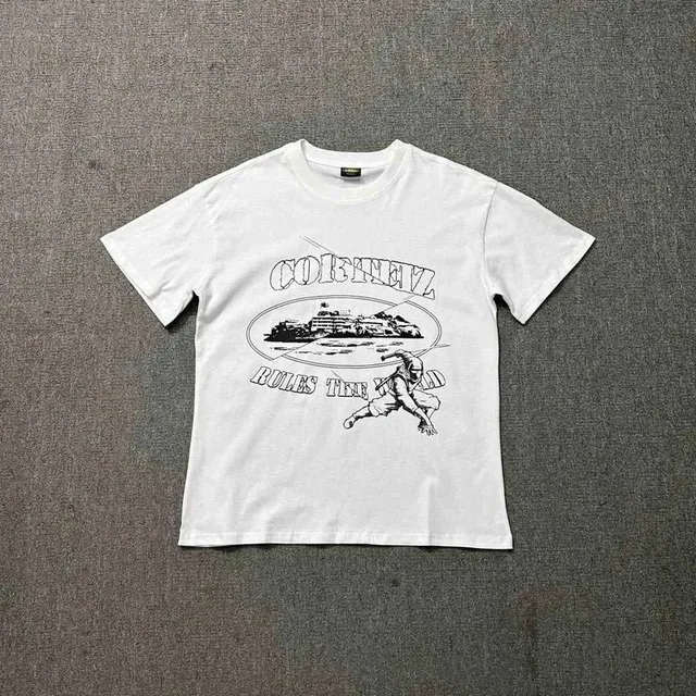 Corteiz Graphic Tee Cortez Rules The World Print