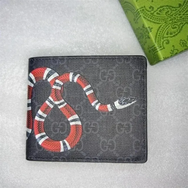 Gucci Bifold Wallet King Cobra Print