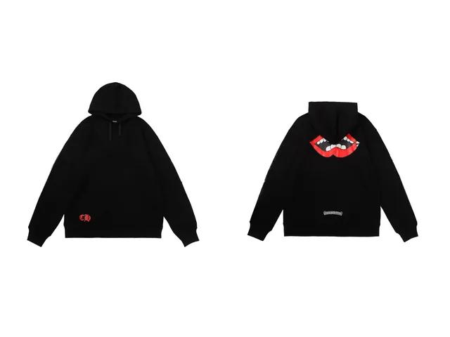 Chrome Hearts Hoodie Lips Print