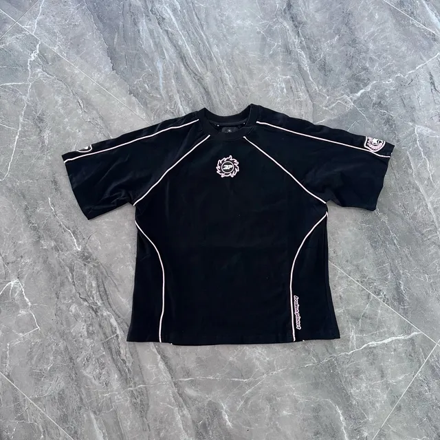 Broken Planet Short-Sleeve Tee Pink Trim Logo