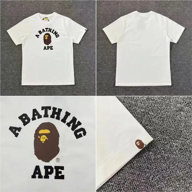 BAPE College Logo Tee Brown Ape Head