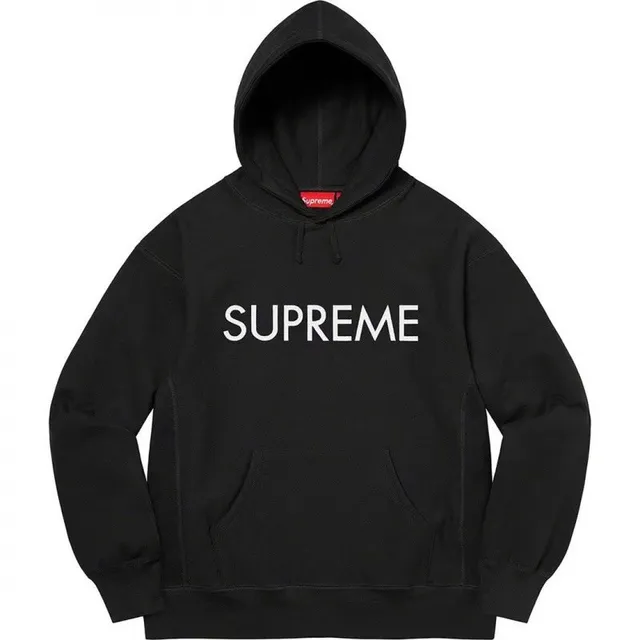 Supreme Box Logo Hooded Sweatshirt Black/White