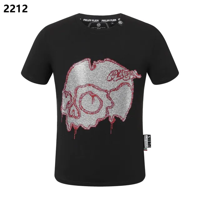 Philipp Plein Skull Graphic Tee Crystal Skull