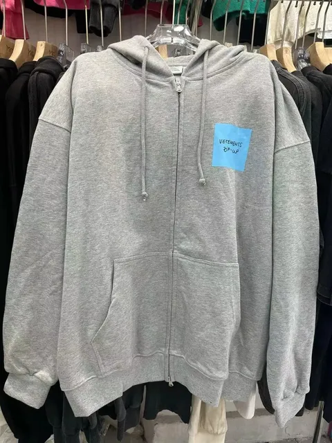 Vetements Zip-Up Hoodie BP-WP Patch