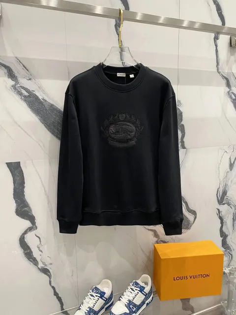 Burberry Crewneck Sweatshirt Equestrian Knight Embroidery