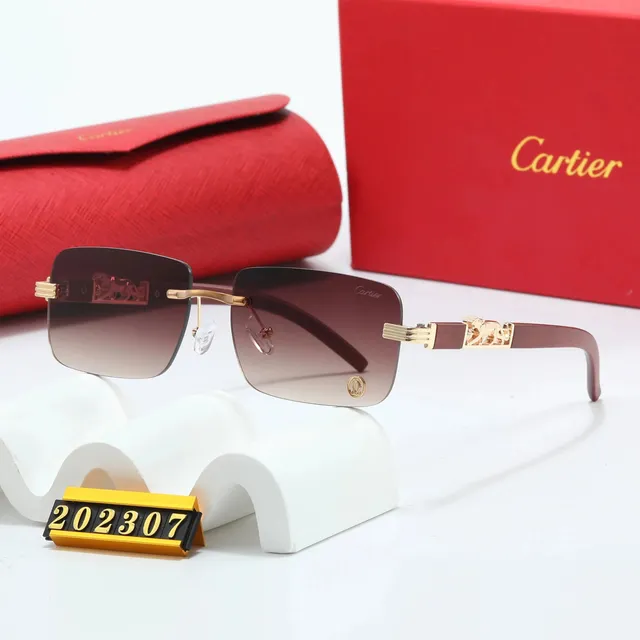 Cartier Sunglasses Rimless with Panther Motif