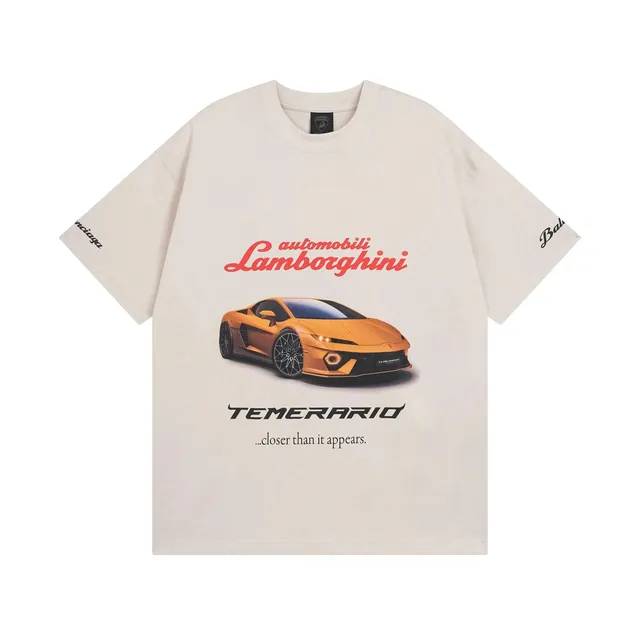 Balenciaga Graphic Tee Lamborghini Temerario Print