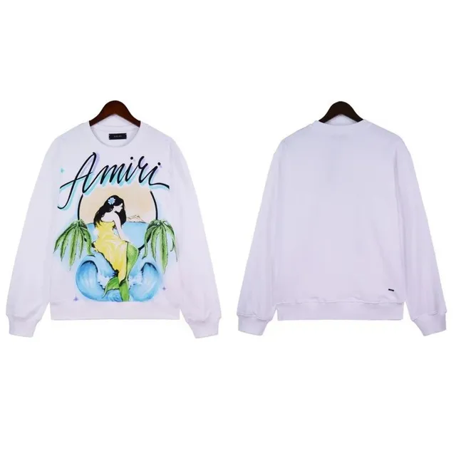 Amiri Crewneck Sweatshirt Mermaid Graphic