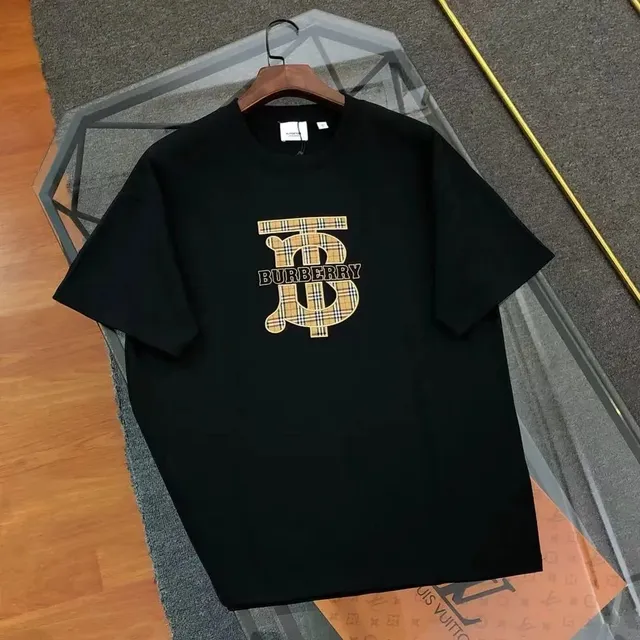 Burberry Logo Graphic Tee Checkered TB Monogram