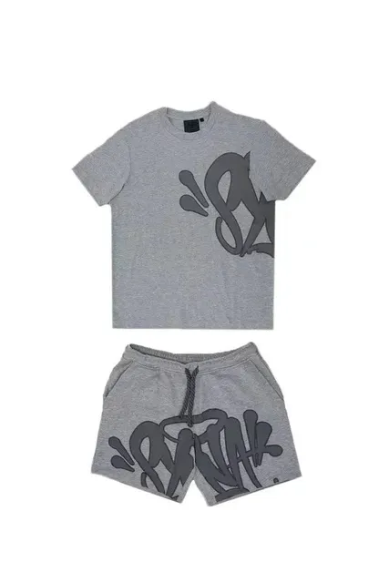 Off-White Graffiti Logo Set Grey with Black Graffiti Print