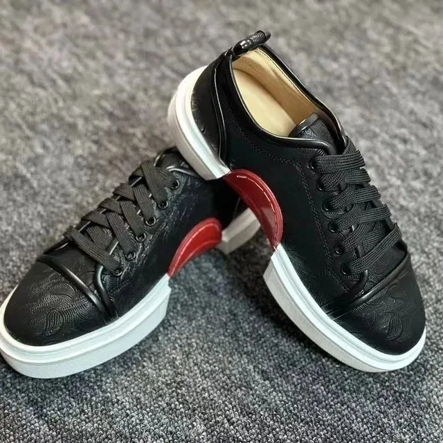 Christian Louboutin Louis Junior Black with Red Accent