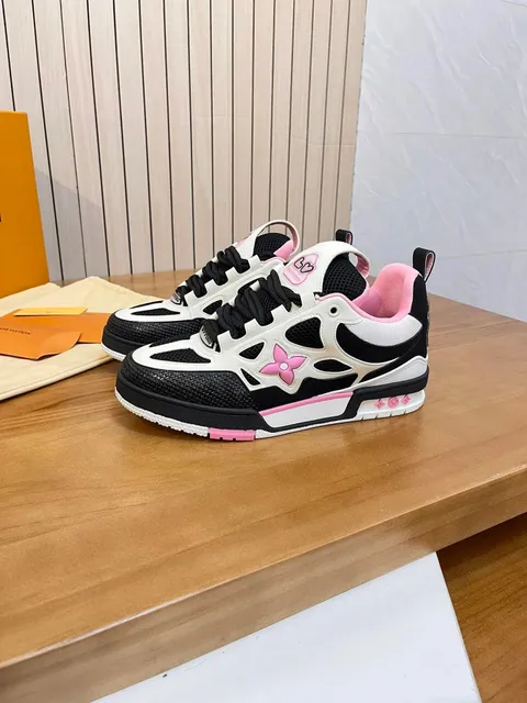 Louis Vuitton LV Trainer Monogram Flower Pink