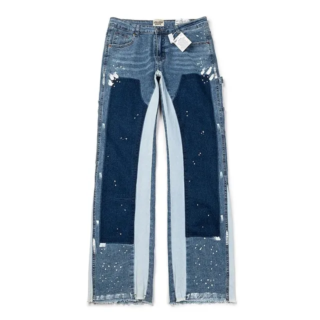 Gallery Dept. Patchwork Jeans Paint-Splatter Denim