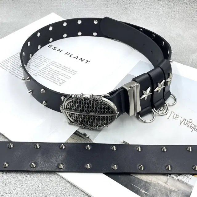 [punk three stars] crow ch holy sword heart belt