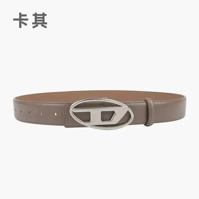 Diesel Logo Buckle Belt Metal Logo