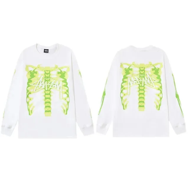 Stüssy Long Sleeve Tee Rib Cage Print