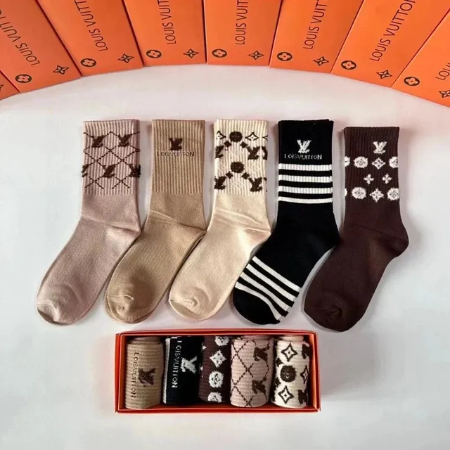 Louis Vuitton Logo Socks Multi-Pack