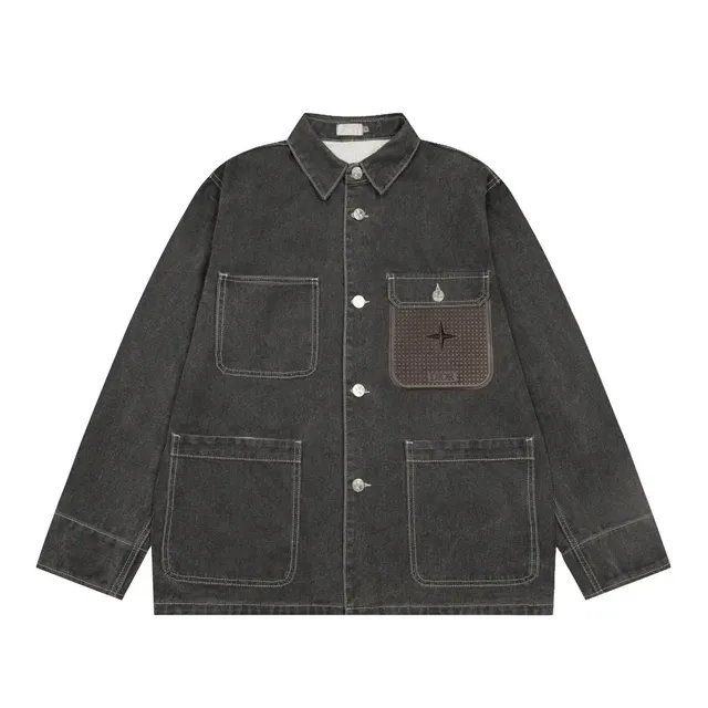 Dior Workwear Jacket Dark Grey Denim