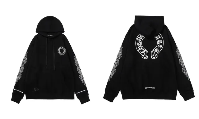 Chrome Hearts Hoodie Ornate Print