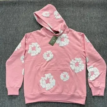粉色卫衣(白色花环)