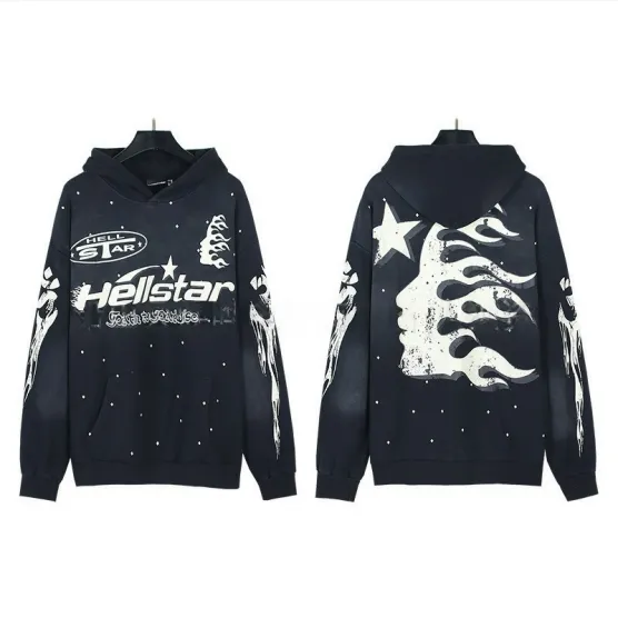 Hellstar Hoodie Flame Graphic