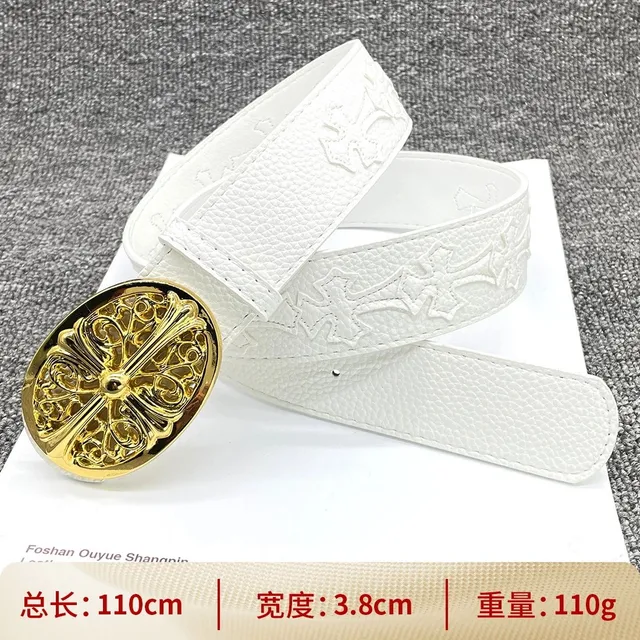 Chrome Hearts Cross Belt Gold Buckle