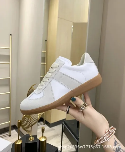 Maison Margiela Future Sneaker White Suede and Leather