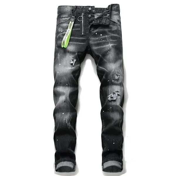 Diesel Distressed Jeans Paint-Splatter Wash