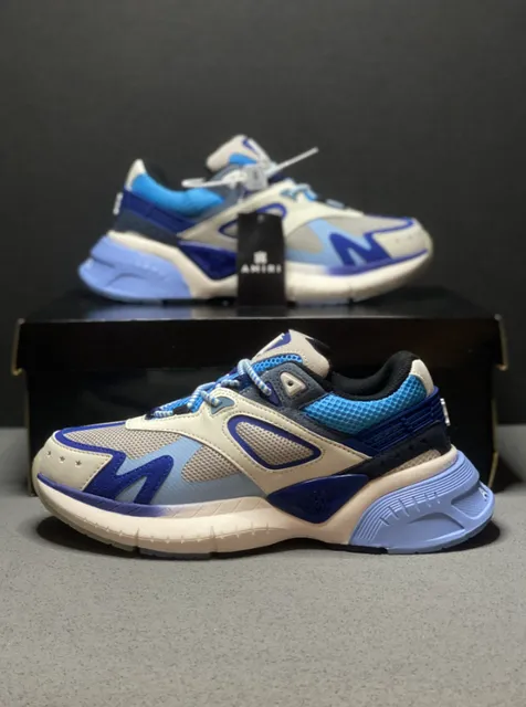 Amiri Runaway Sneaker Blue Mesh and Leather
