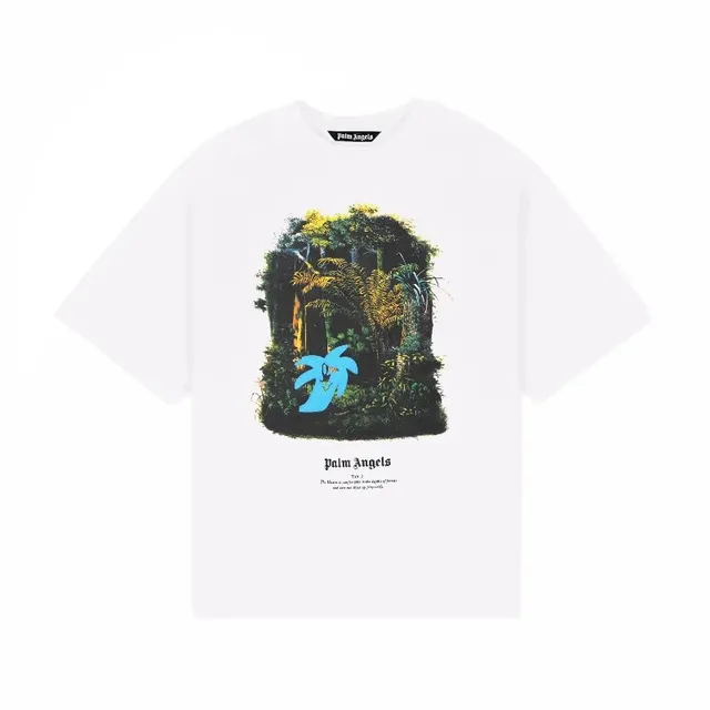 Palm Angels Graphic Tee Jungle Palm Print