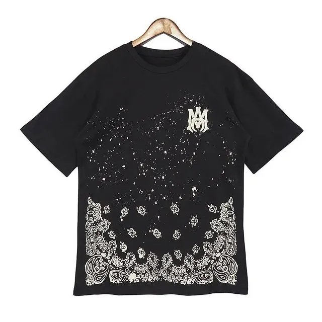 Marcelo Burlon Bandana Print T-Shirt Splatter Bandana