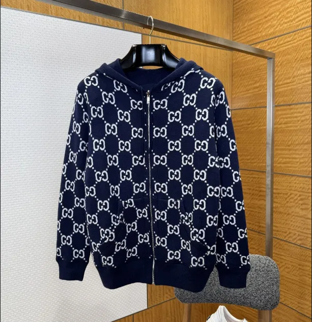 Gucci GG Logo Zip-Up Hoodie Monogram Print