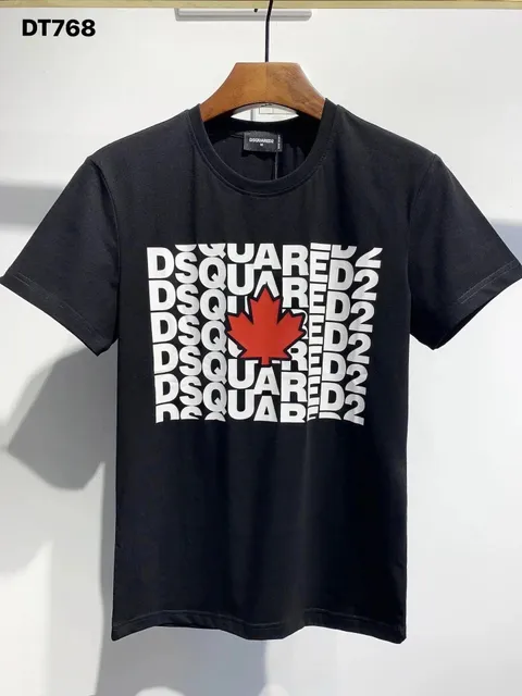 Dsquared2 Graphic T-Shirt Maple Leaf Print
