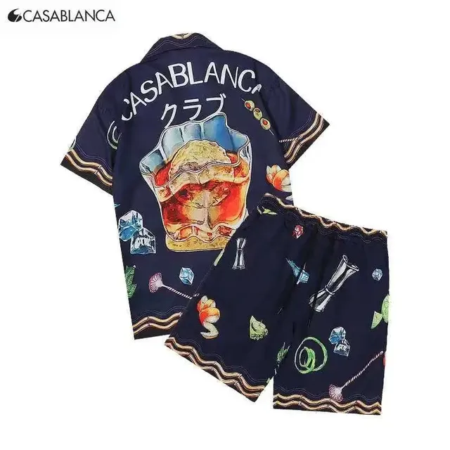 Casablanca Club Print Set Cocktail Graphic