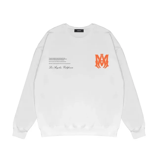 Amiri Crewneck Sweatshirt Orange Logo