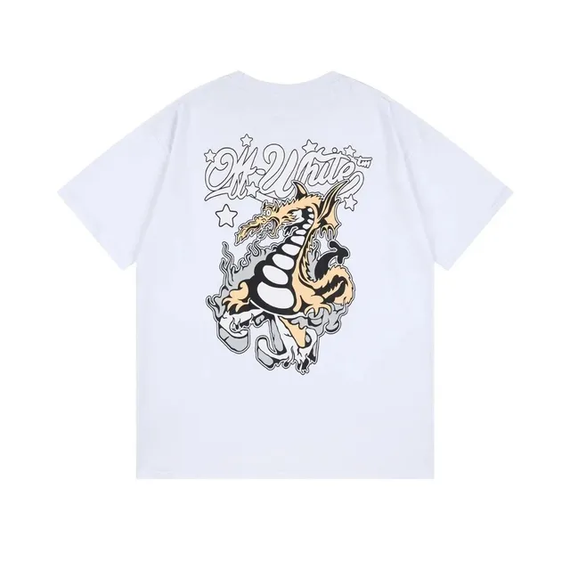 Off-White Graphic Tee Dragon Print