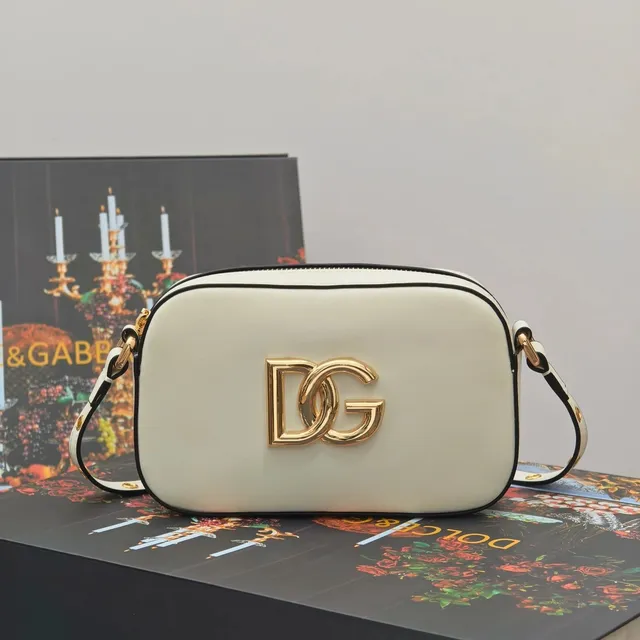 Dior Gold Logo White