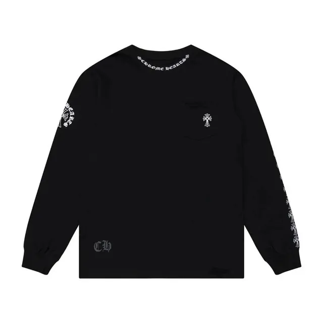 Chrome Hearts Long Sleeve Tee Cross Logo Print