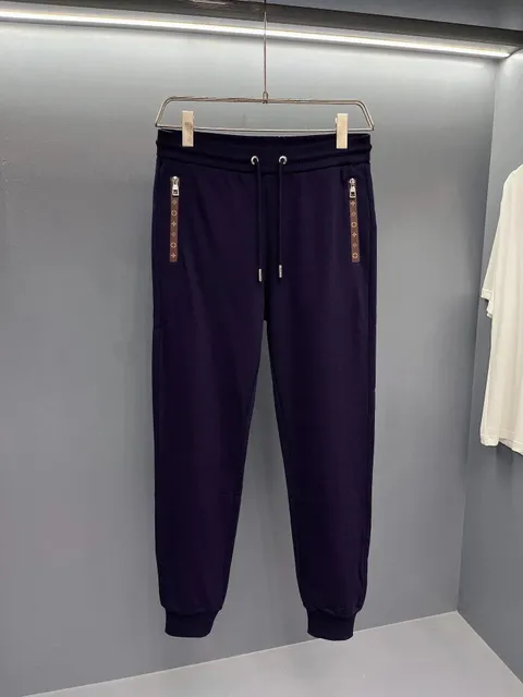 Louis Vuitton Jogger Pants Monogram Tape Side Zip