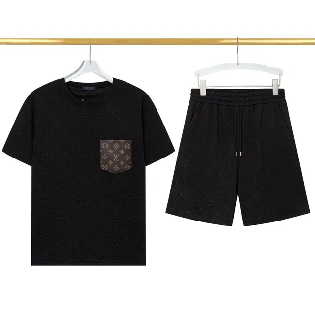 Louis Vuitton Monogram Jacquard Set Black with Brown Monogram Pocket
