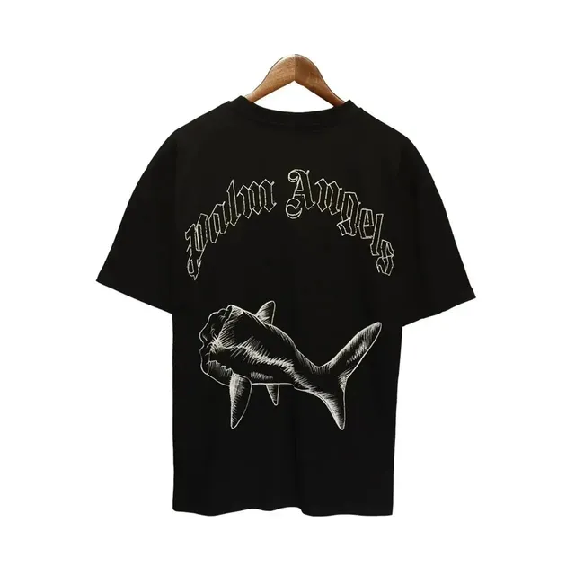Palm Angels Shark Tee Shark Graphic