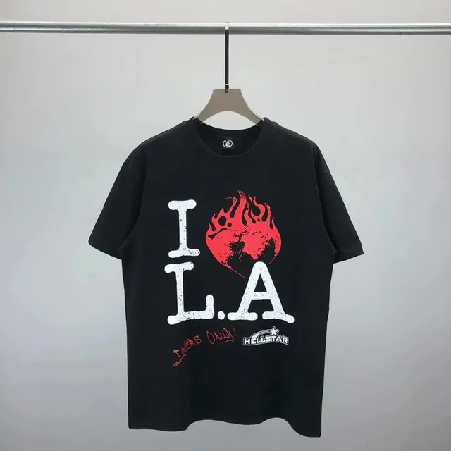 Hellstar I L.A. Graphic Tee Flame Globe Print