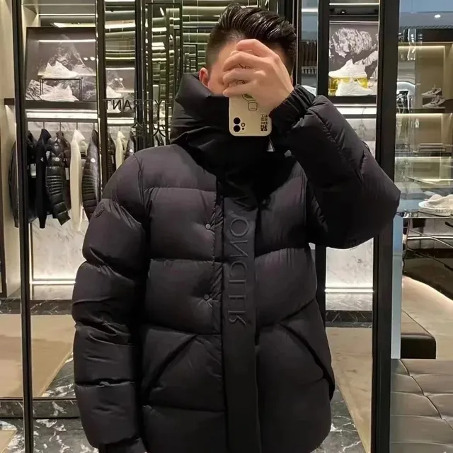 Moncler Down Jacket Logo Tape