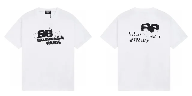 Balenciaga Graphic Tee BB Logo Print