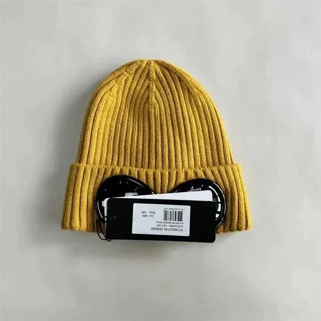 C.P. Company Ribbed Beanie Mustard