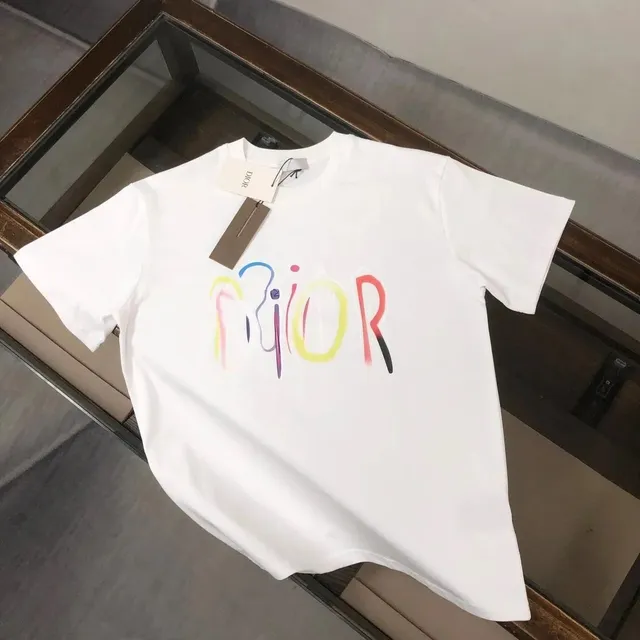 Dior T-Shirt Multicolor Logo Print